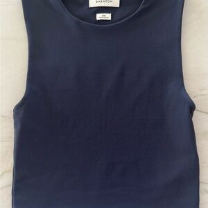 Babaton Aritzia Original Contour Tank Top Navy Size XXS